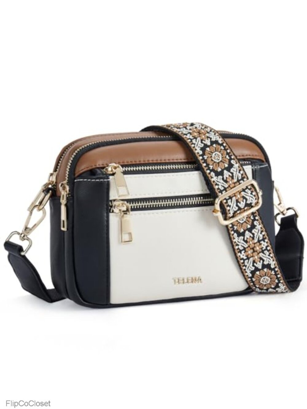 Vegan Leather Small Crossbody Shoulder Bag Adjustable Wide Strap